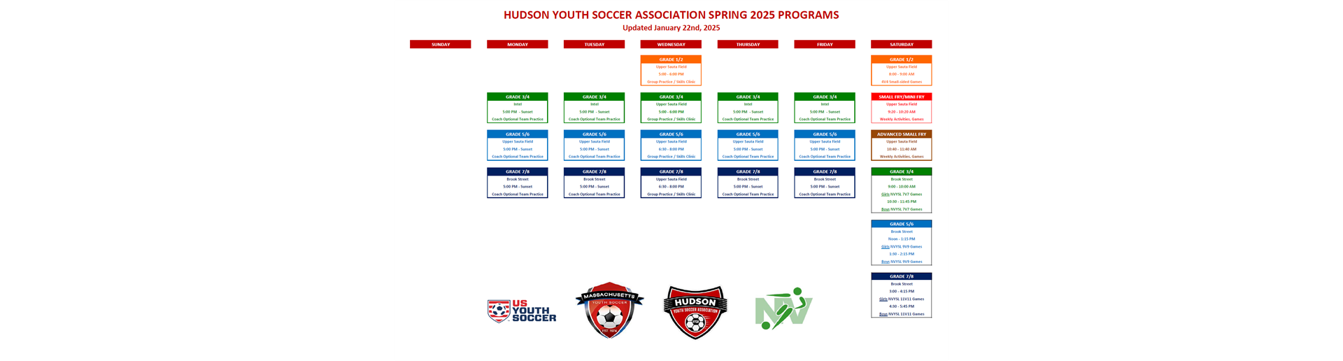 Spring 2025 Season Kicks Off 4/12/25!